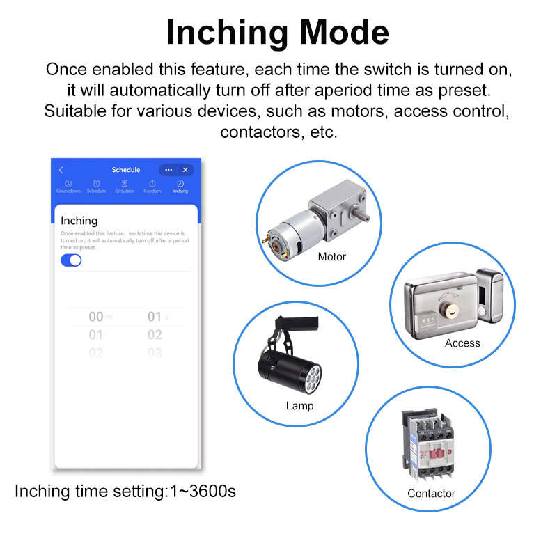 Zigbee+RF - Tuya Smart WiFi/Zigbe Switch Module 10A Dry Contact Inching Mode for Motor Mini Relay Ap