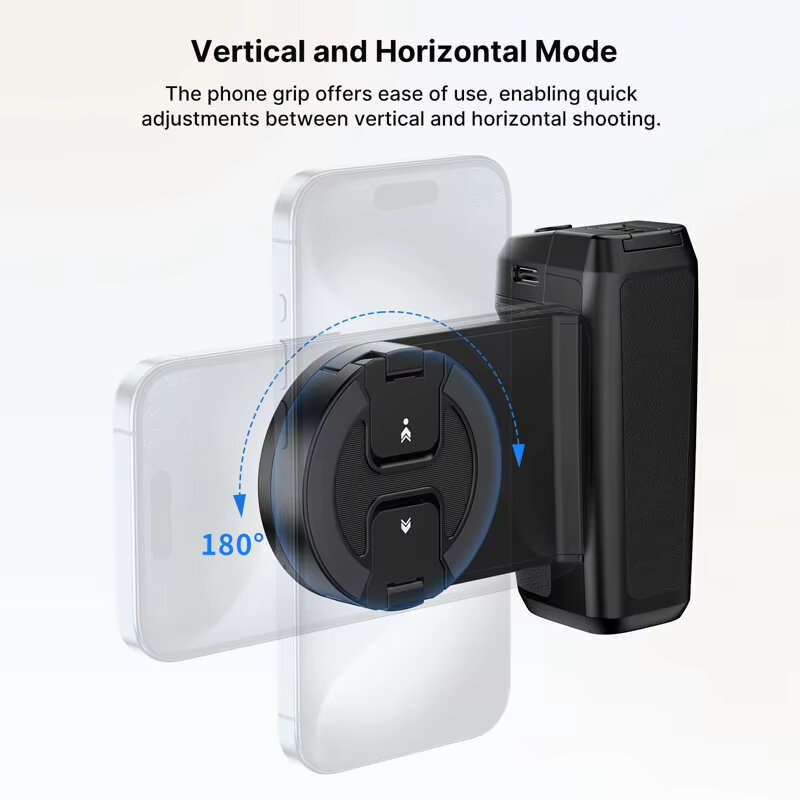 Selfie Stick+White Fill Light - Ulanzi MA35 MagSafes Smartphone Camera Shutter Grip bluetooth Selfie