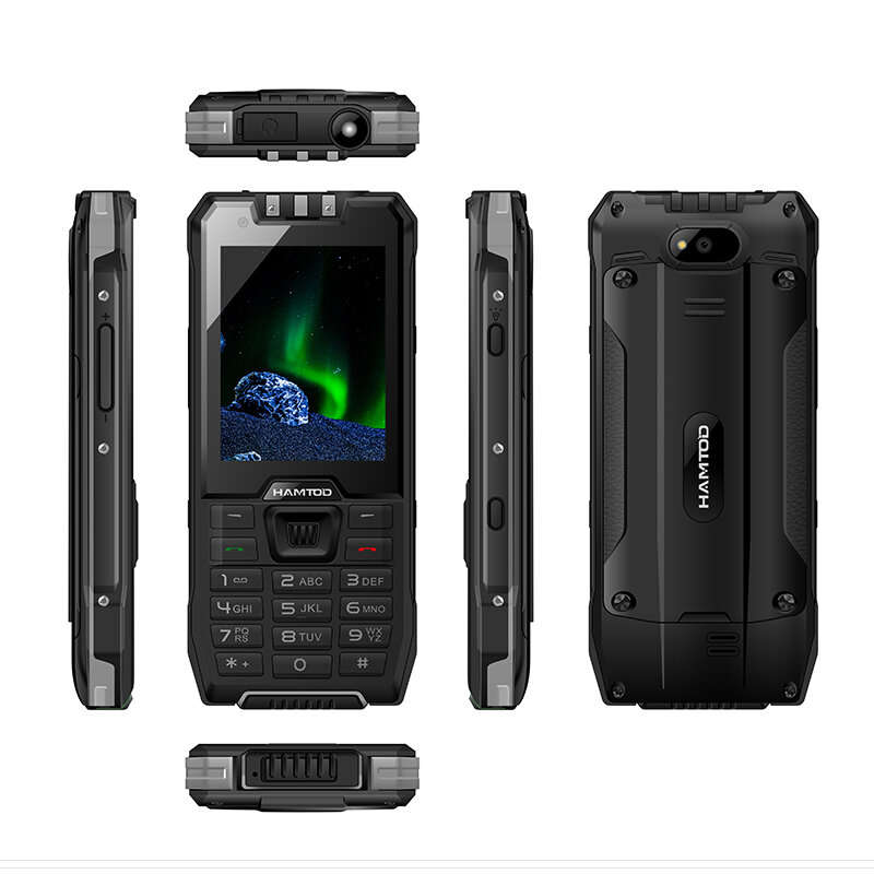 Black - HAMTOD H6 Mini 2.83-inch Android 11.0 3GB RAM 32GB ROM Dual SIM Dual Standby Touchscreen+But