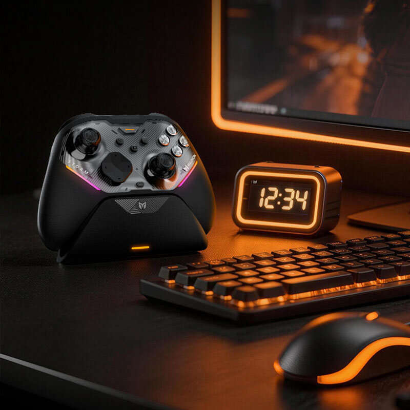 Black - MOJHON Gale 2 Tri-mode Wireless Gaming Controller TMR Electromagnetic Joysticks 2000Hz Polli