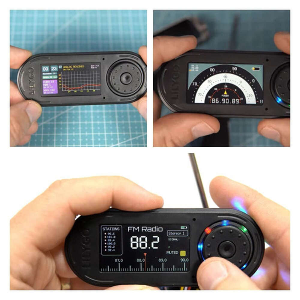 All Transparent(with base)K211 - LILYGO T-Embed ESP32-S3 Custom Control Panel Macro Knob Embeddable