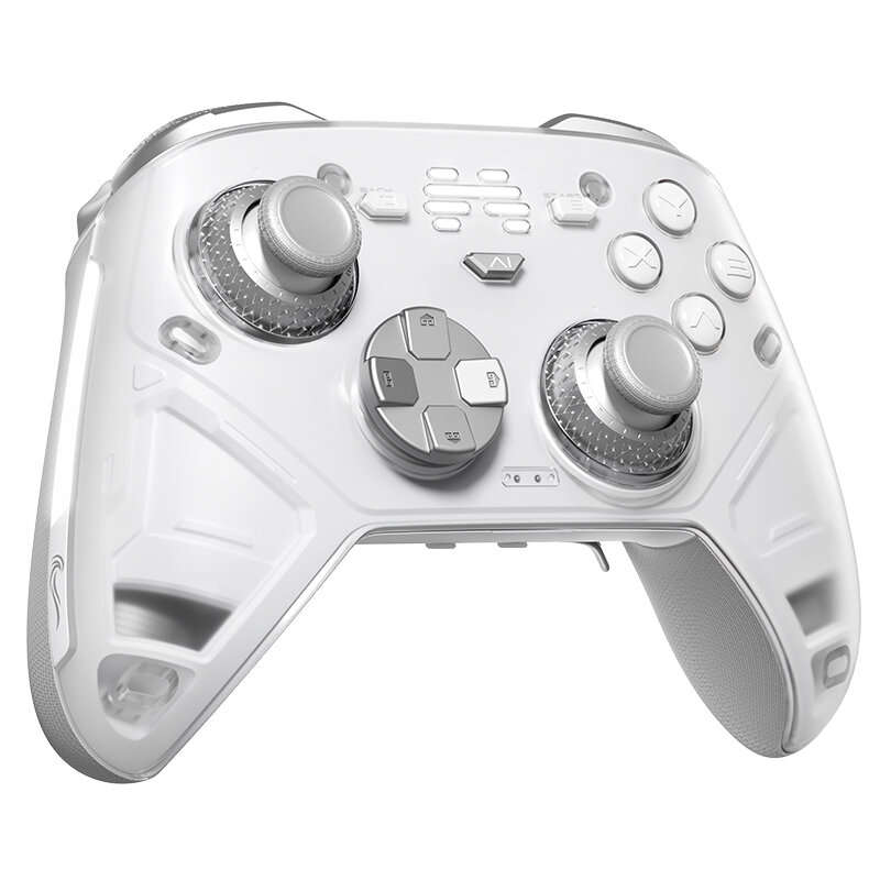 White - BEITONG KUNPENG BTP-KP70A AI Adaptive Feedback Gamepad with Dual Hall Effect Joystick RGB Li