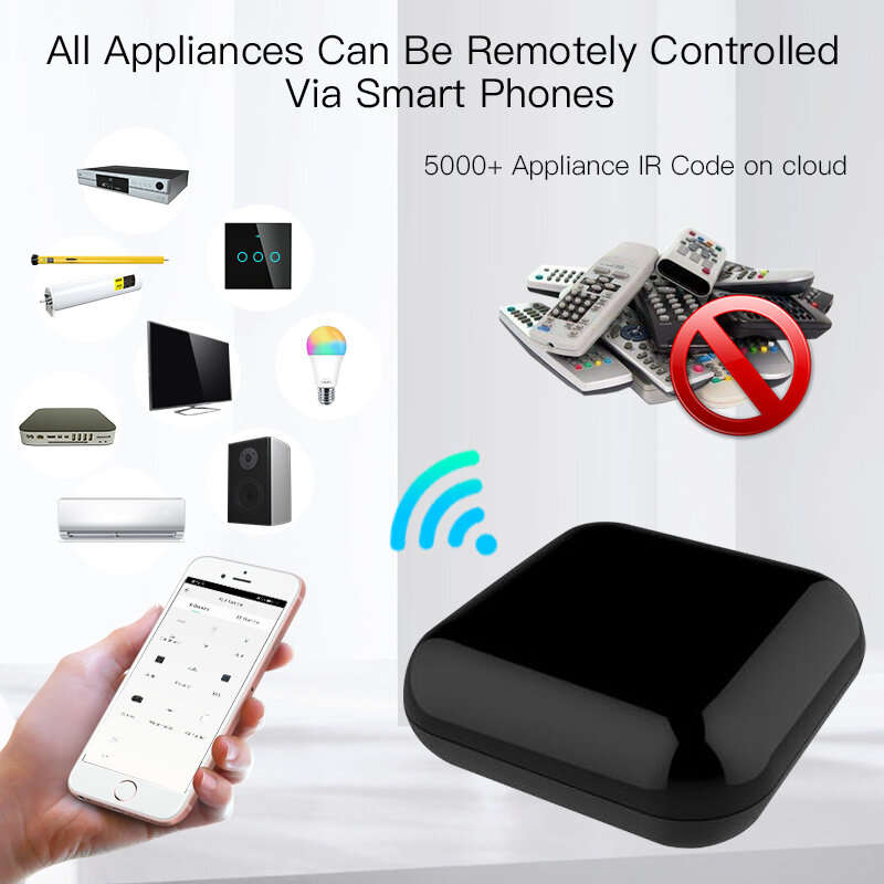 Moes WiFi RF IR Universal Remote Controller RF Appliances Appliances Tuya Smart Life App Voice Contr