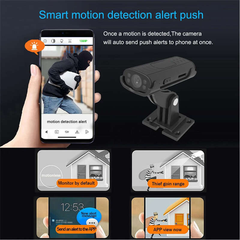 M2 Mini Wireless WiFi Remote Monitor Camera Smart Sleep Standby Long Battery Life Remote Wake-up APP
