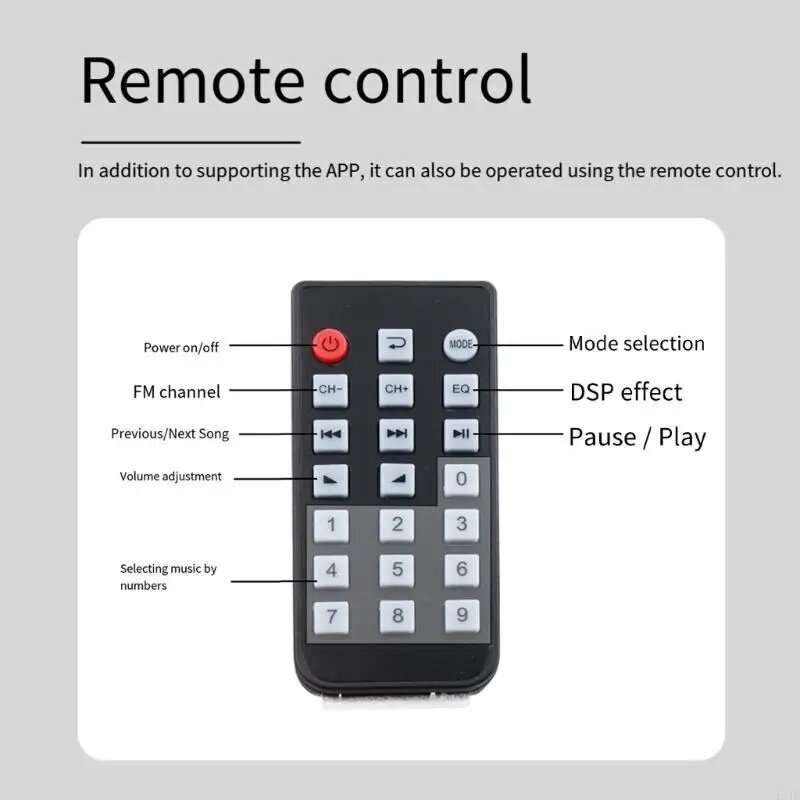 With remote control - Lossless HiFi 5.3 Bluetooth Audio Receiver USB Flash Drive Coaxial Decoder Pla