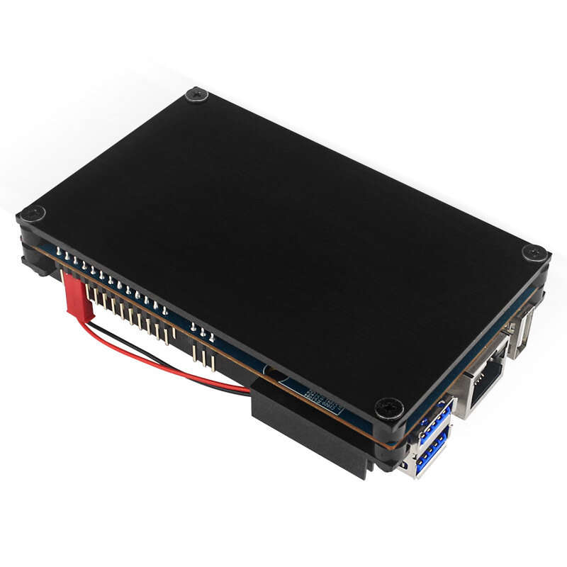 5/5B - Orange Pi 5 Aluminum Alloy Case with Cooling Fan Active Passive Cooling Radiator with Heatsin