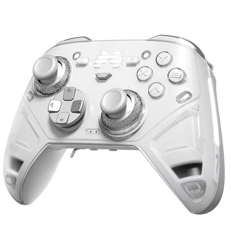 White - BEITONG KUNPENG BTP-KP70A AI Adaptive Feedback Gamepad with Dual Hall Effect Joystick RGB Li