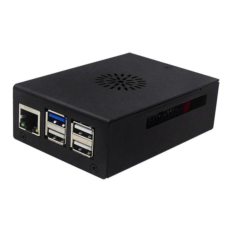 Shell+Antenna - Orange Pi 5 Pro Metal Case Aluminum Alloy Protective Shell Enclosure with Cooling Fa