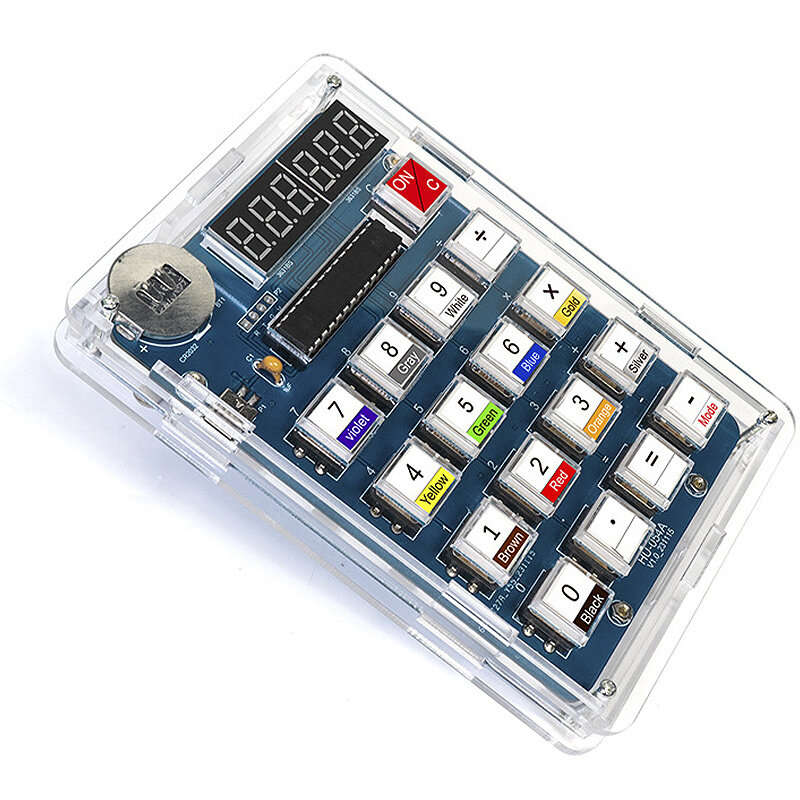 Parts + shell - DIY Electronic Kit Digital Tube Calculator DIY Kits 51 Microcontroller Training Expe