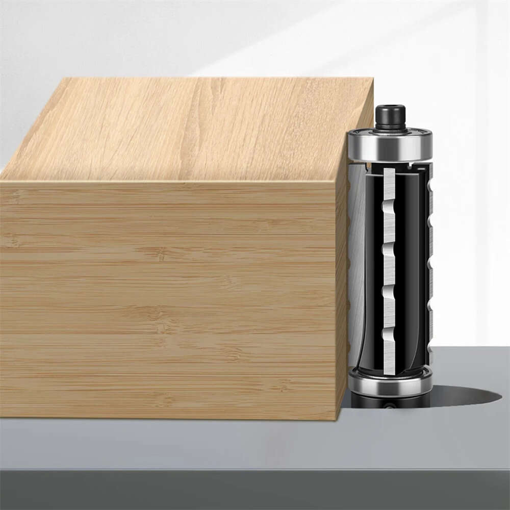 1/2inx3/4inx2-9/16in - 1/2 Inch 12.7mm 12mm Shank Spiral Flush Trim Router Bits Top & Bottom Bearing
