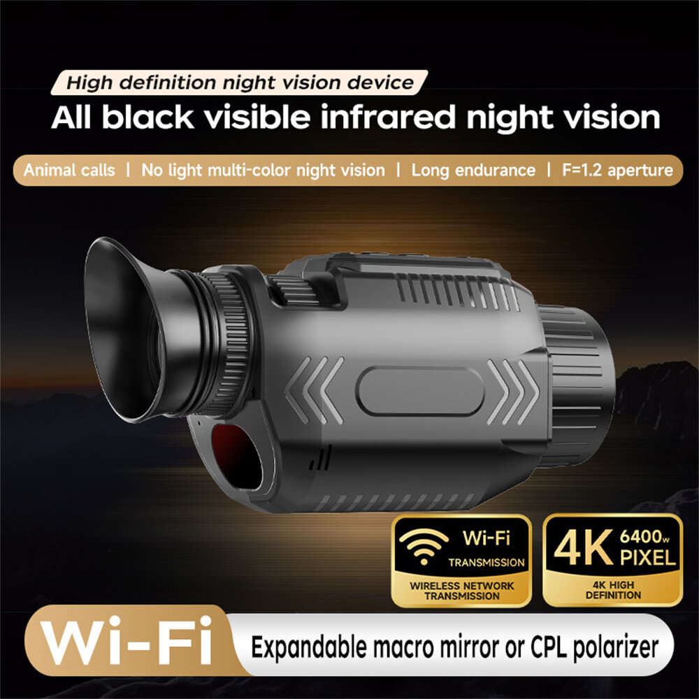 Night vision binoculars only - IPRee D15 1080P Monocular Infrared Night Vision Device Day Night Use