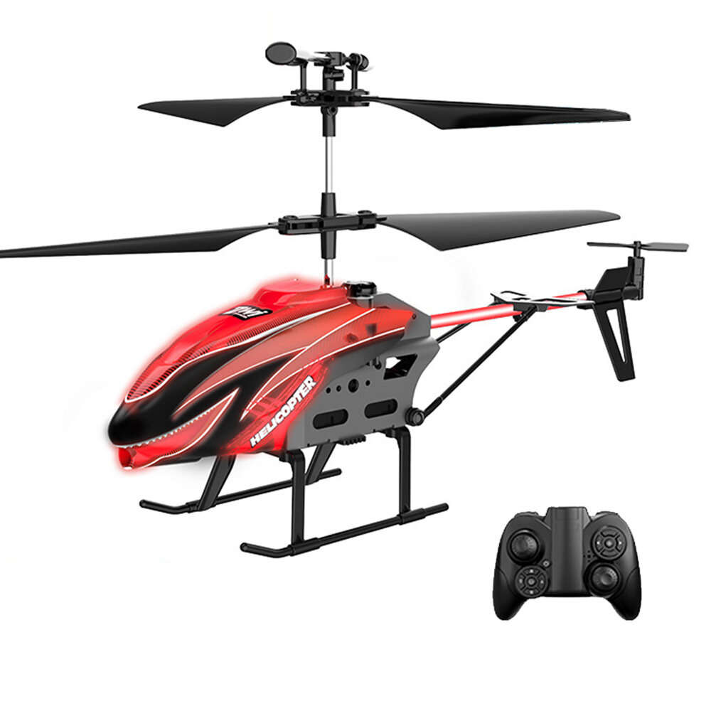 Blue - DWi H10 2.4G 3.5CH Aluminum Alloy Lighting 360 Intelligent Obstacle Avoidance Altitude Hold R