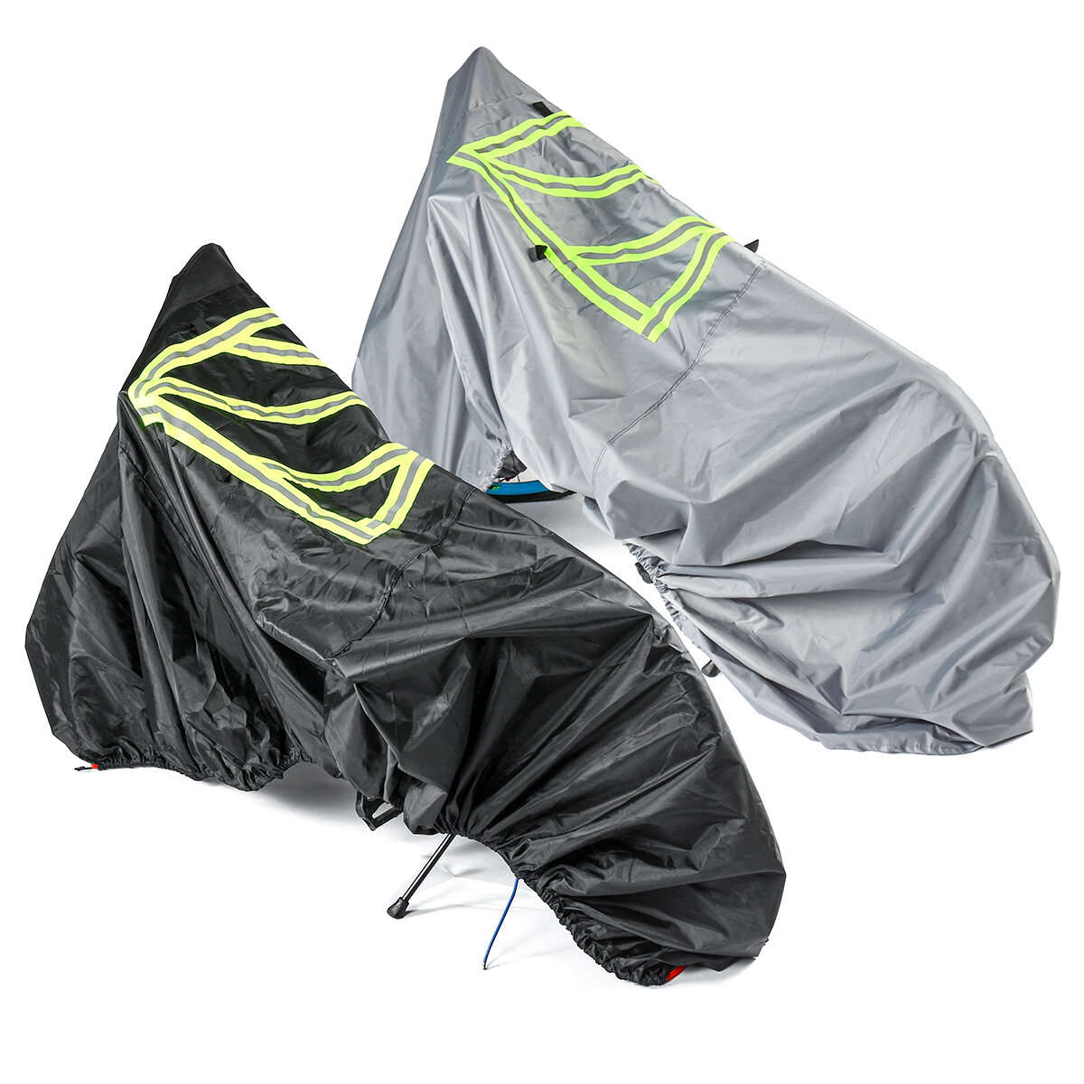 Black - Protective Cover With Reflective Sign 2-3 Bikes For Motorhome Bike Waterproof Sunscreen