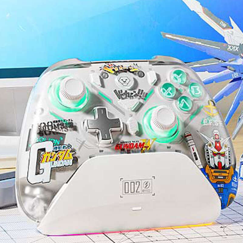 Black - AOLION AL-K20 Tri-mode Wireless Gaming Controller with Hall Joystick and Hall Triggers 1000m