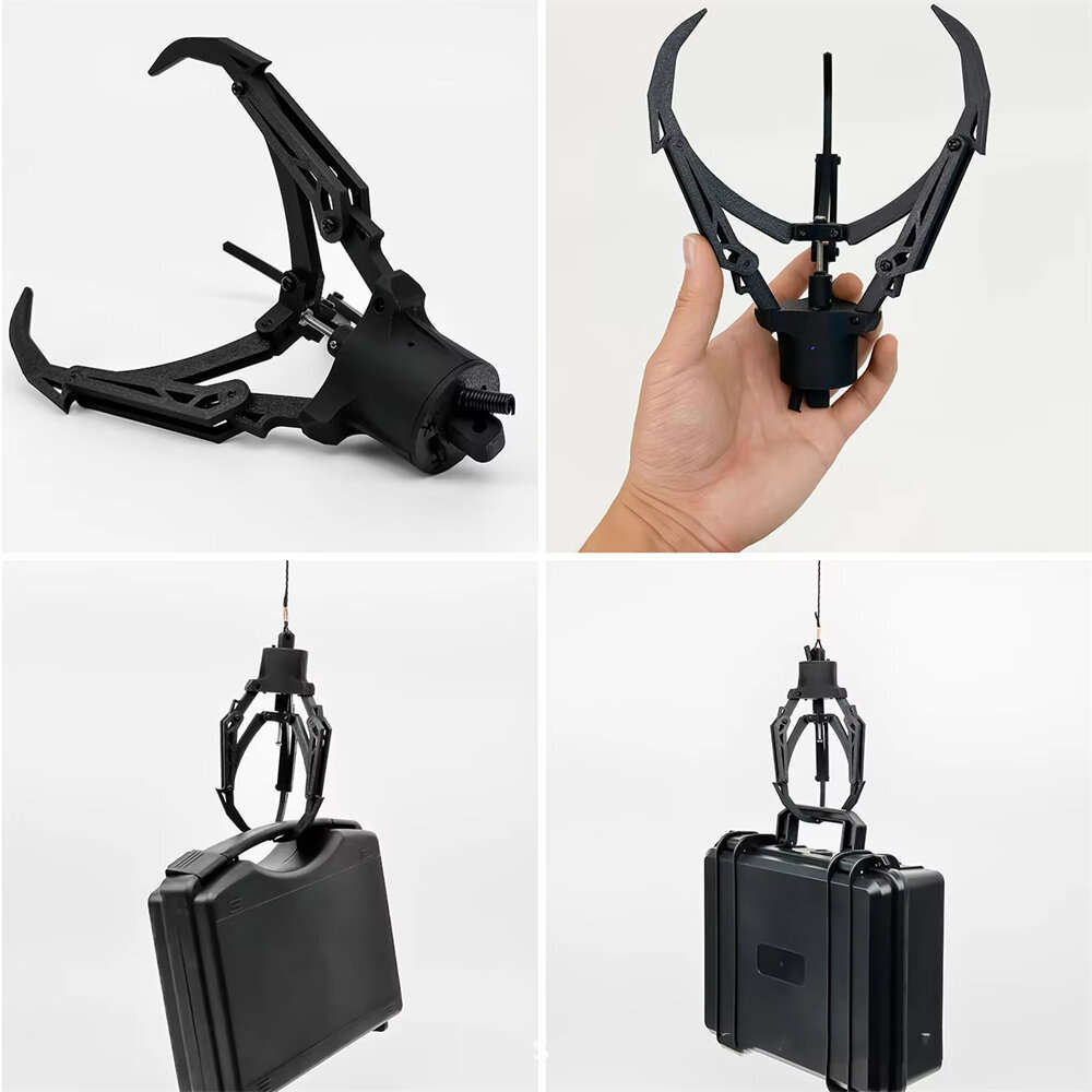 1pc - 00A1 Universal Remote Control Drone Mechanical Gripper Airdropper Clip UAV Mechanical Claw for
