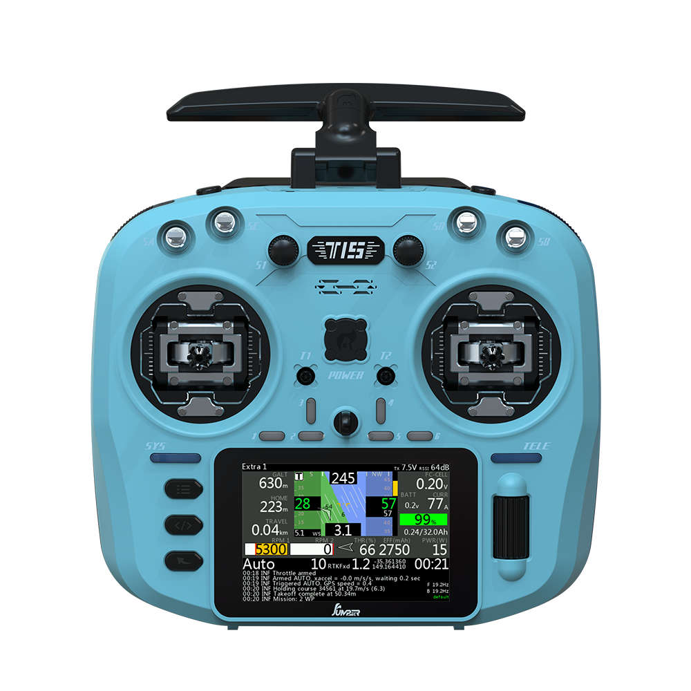 2.4GHz - Jumper T15 2.4GHz ELRS 1W VS-M Hall Sensor Full Size Gimbal 3.5" Colour-Touch Screen EdgeTX