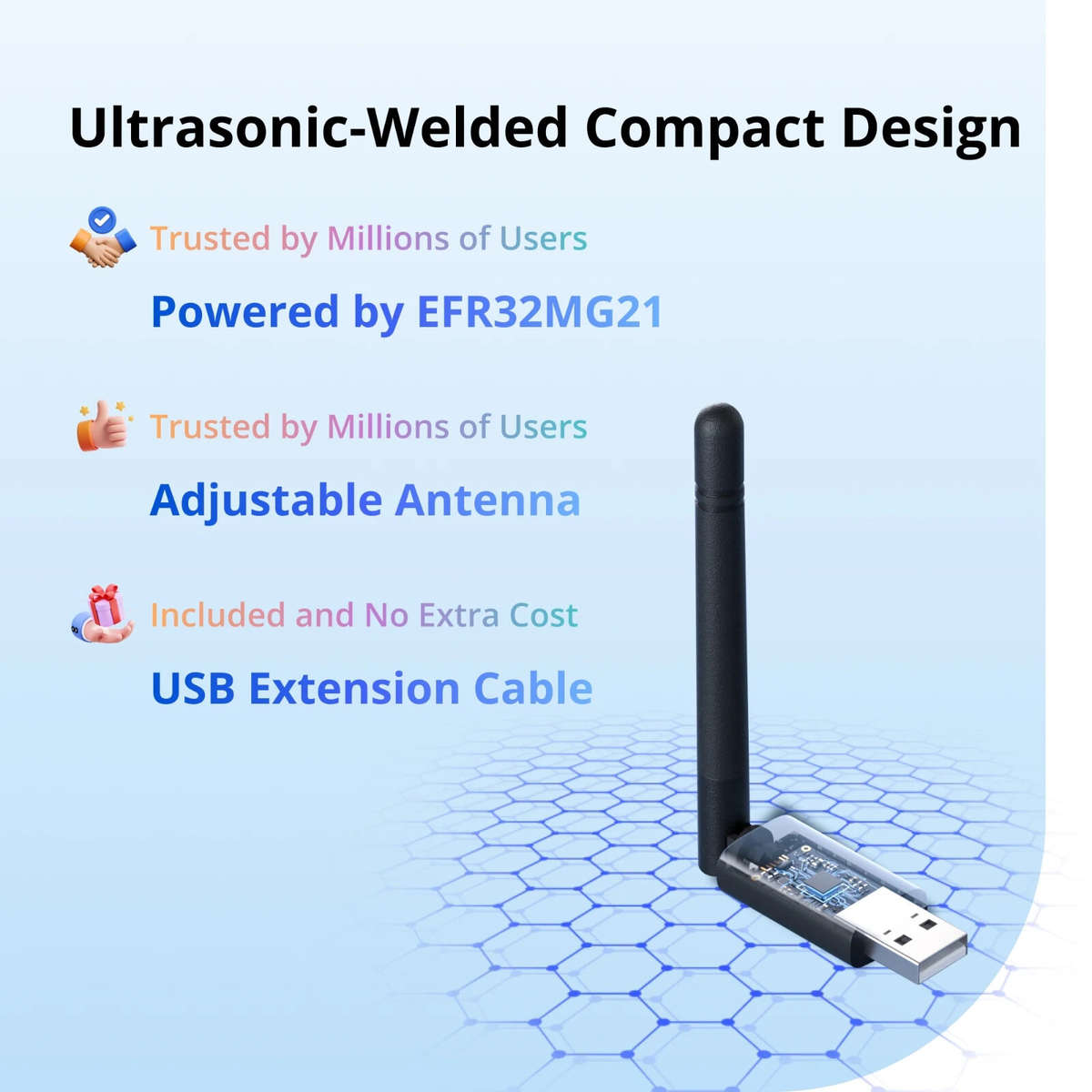 Dark Grey - SONOFF Dongle LMG21 Zigbe 3.0 Thread USB Dongle Multi-Firmware Support Adjustable Antenn