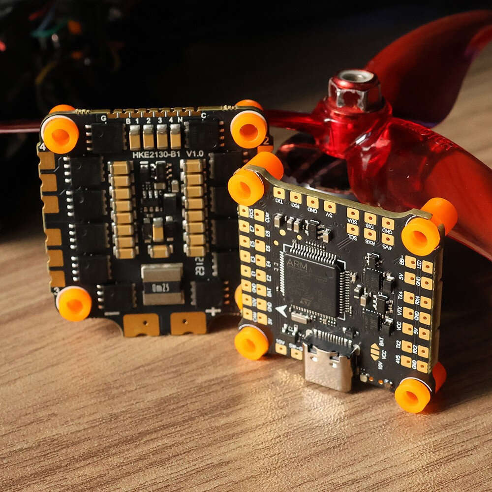 Stack - 30.530.5mm HAKRC F7230 V2 2-6S Flight Controller 2130 50A 8bit 4in1 ESC Stack ICM42688 Dual