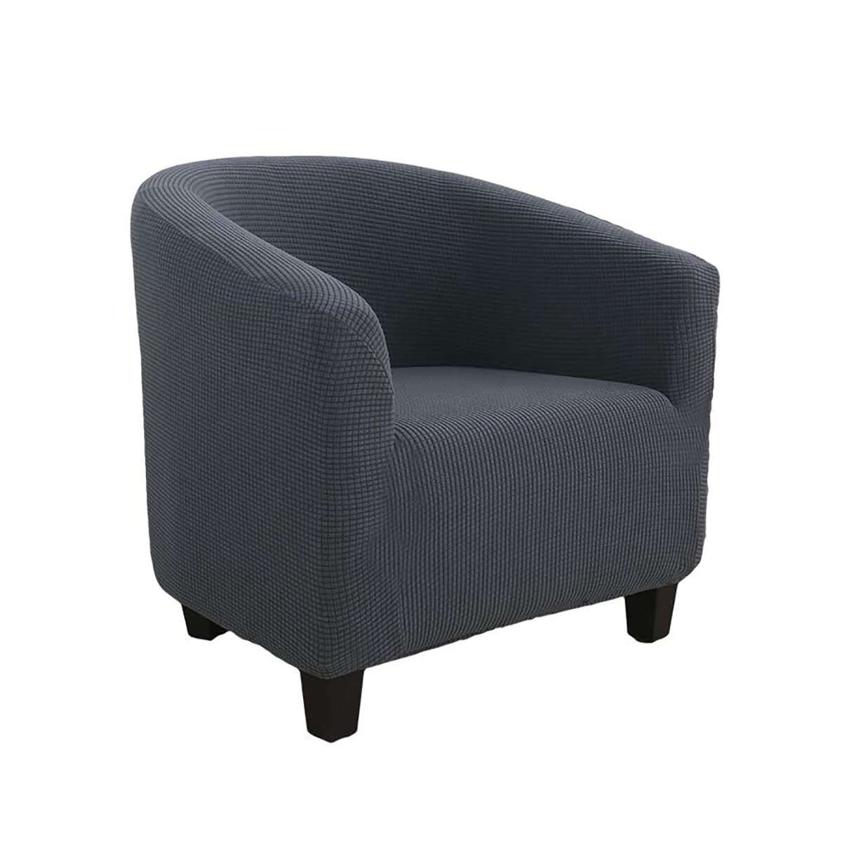 European Stretch Full-Inclusive Single Sofa Cover Cafe Shop Hotel Room Solid Color Sofa Chair Cover