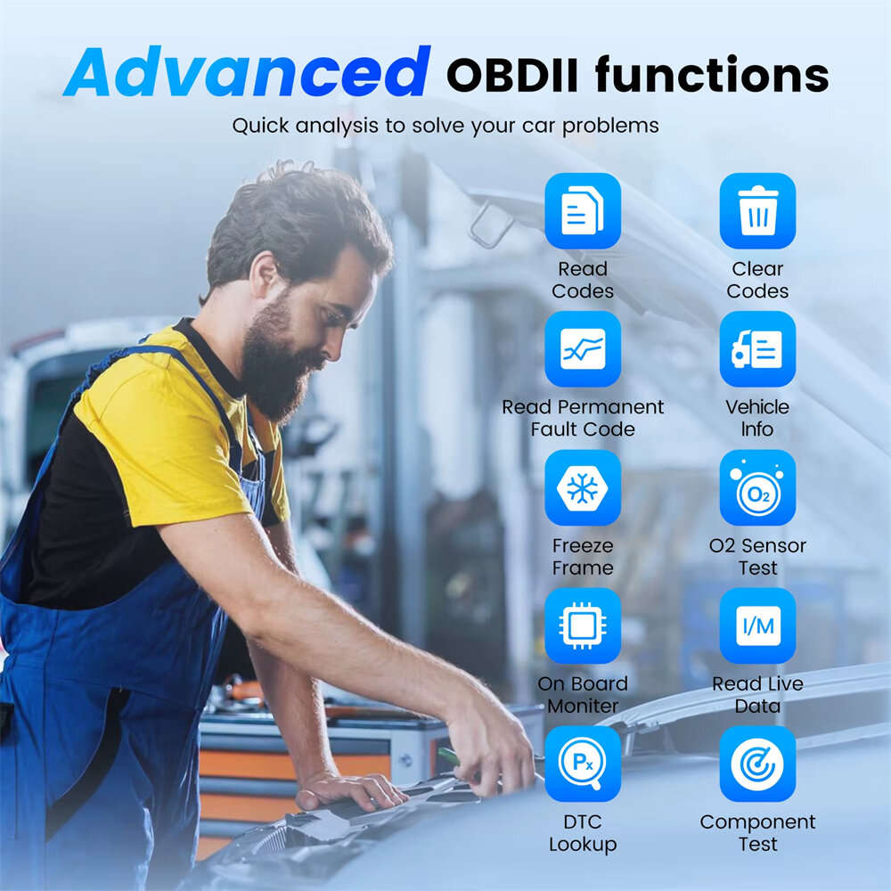 BT200 PRO - MUCAR BT200/BT200 Pro Bluetooth OBD2 Scanner Automotive Diagnostic Tool Full System Diag