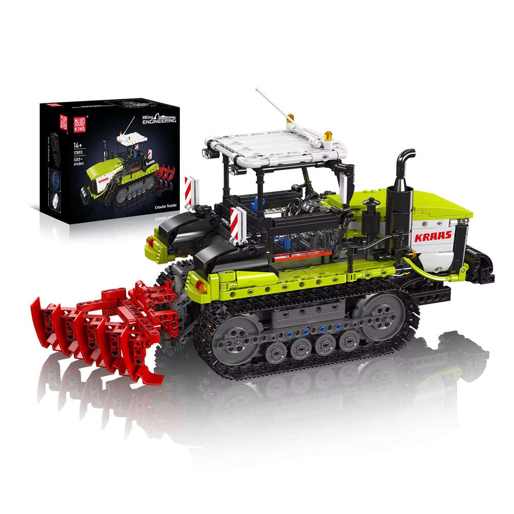 01 - Mould King 17093 MOC RC Crawler Tractor Building Block Engineering Truck Model Brick Set Kids B