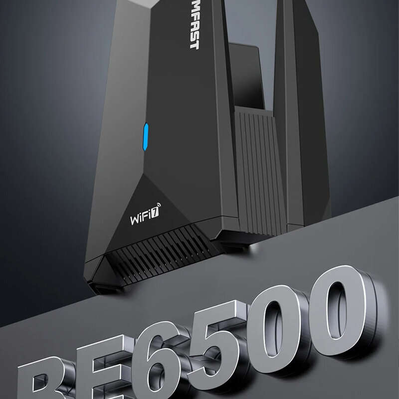 COMFAST BE6500 WiFi 7 USB Adapter 2.4G/5G/6GHz Tri-band Type-C to USB3.0 Dongle 6452Mbps Network Car