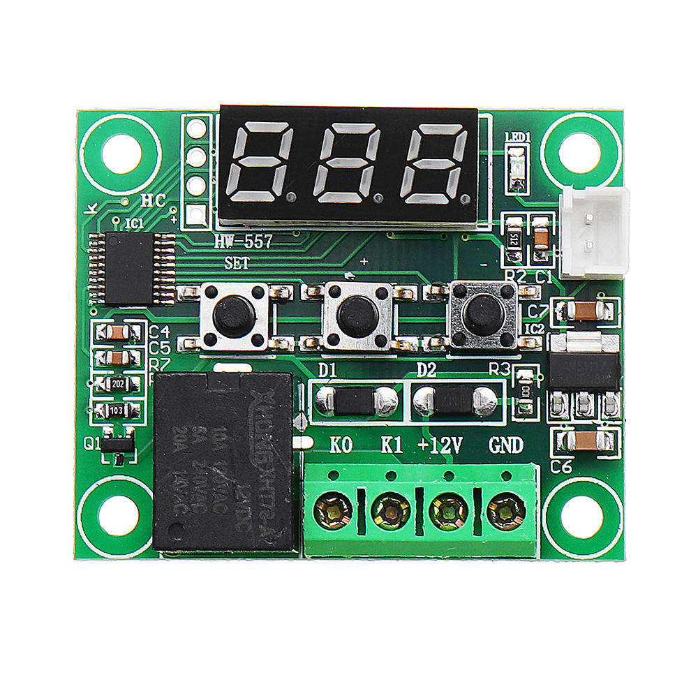 5Pcs Geekcreit W1209 DC 12V -50 to +110 Temperature Control Switch Thermostat Thermometer