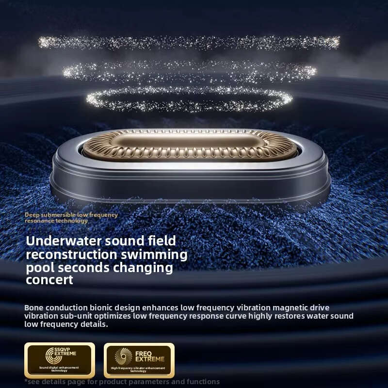 Blue - SANAG B33S Bone Conduction Earphone bluetooth V6.0 Headset IPX8 Waterproof Built-in 32G Memor