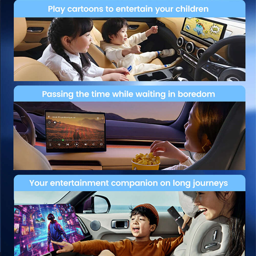 Black - FireDrive Link Pro 3-In-1 Wireless Adapter Wireless Android Auto CarPlay For Fire TV Stick L