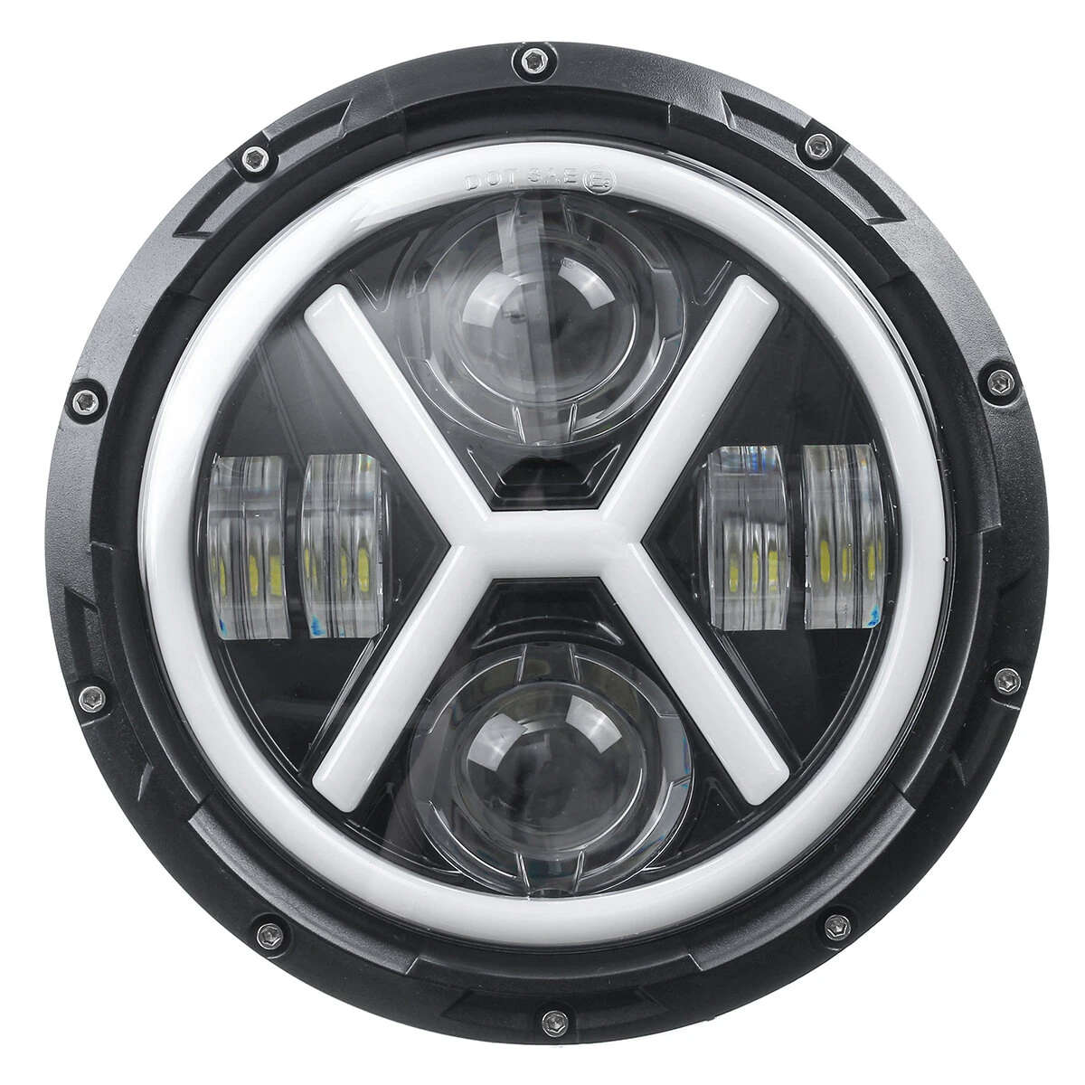 7`inch Waterproof Motorcycle Headlight Round LED Projector