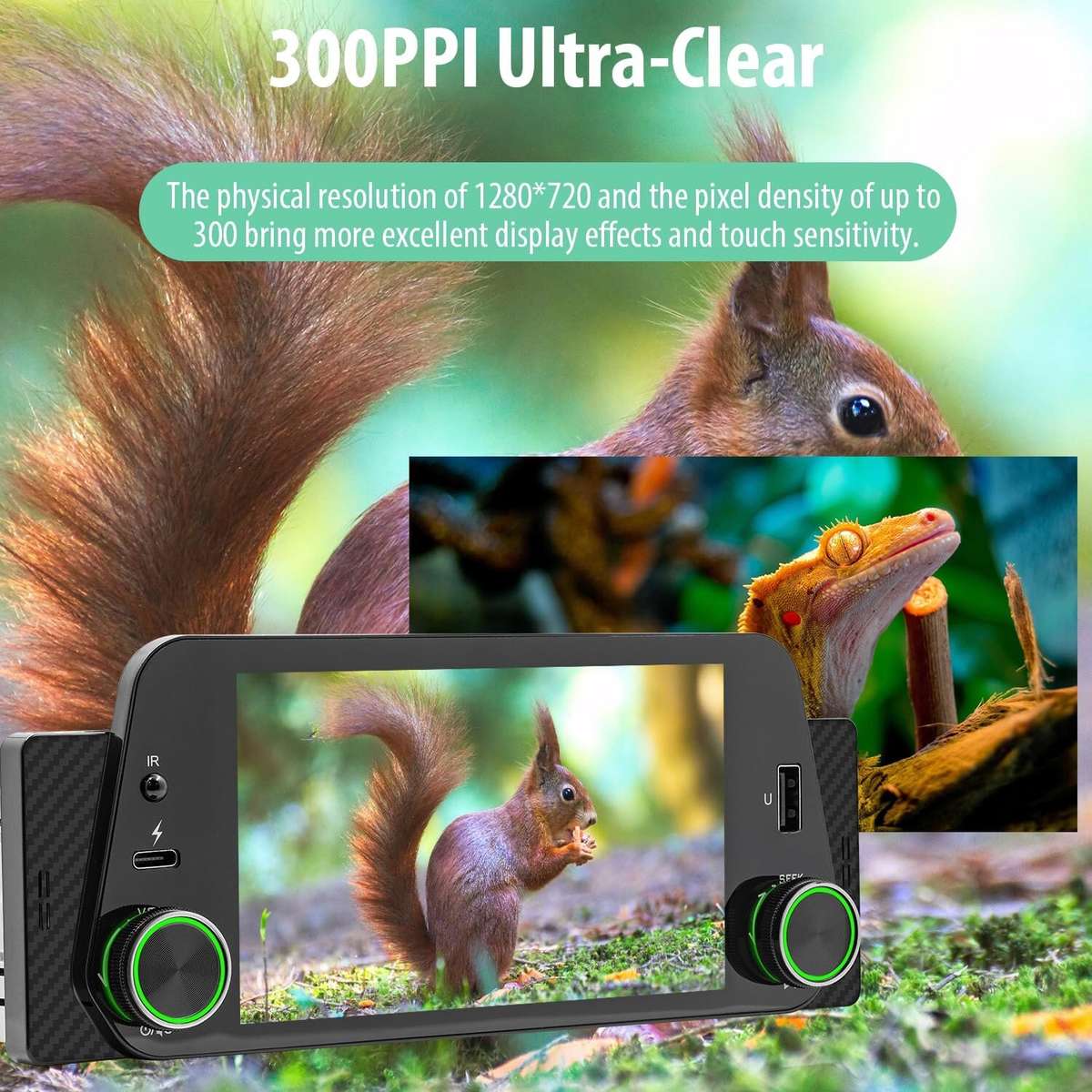 Black - 5 Inch Single Din Car Stereo MP5 Player 300PPI Ultra-Clear Touchscreen bluetooth Reverse Int