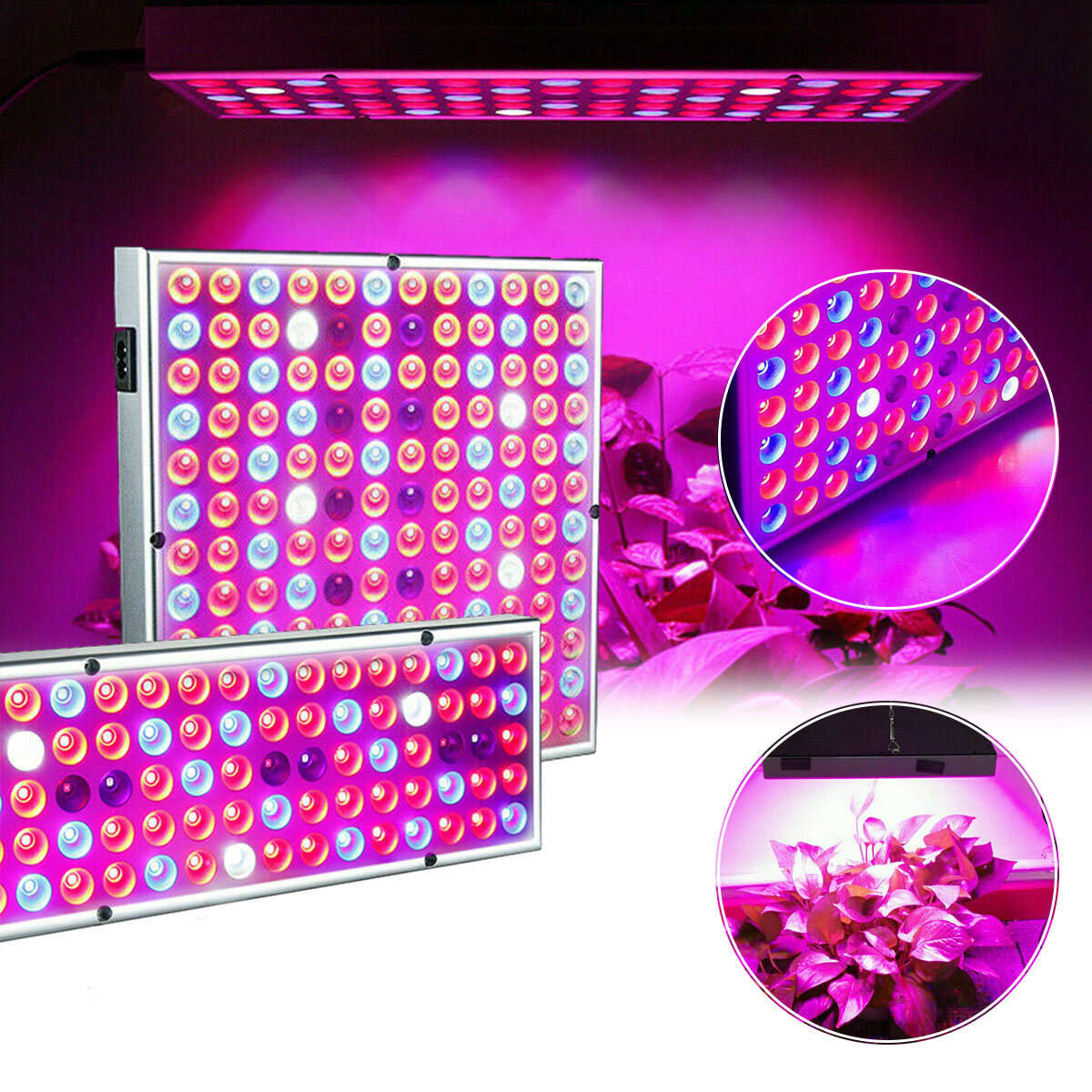 LED Grow Light Hydroponic Full Spectrum Indoor Plant Flower Growing Bloom Lamp 85-265V - US Plug 75L