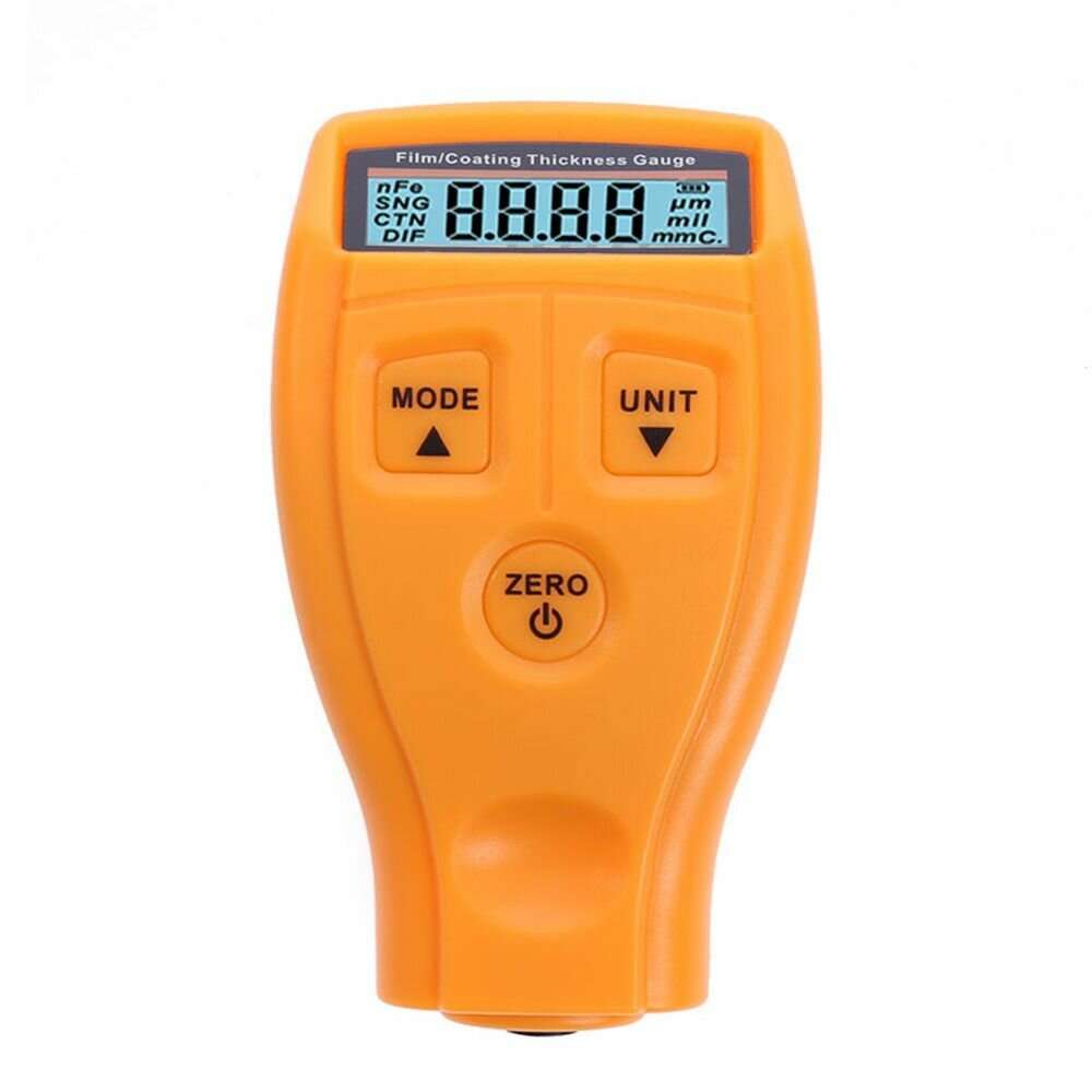 Orange - GM-200 Thickness Gauge Car Paint Coating Thickness Paint Tester LCD Display Portable Coatin