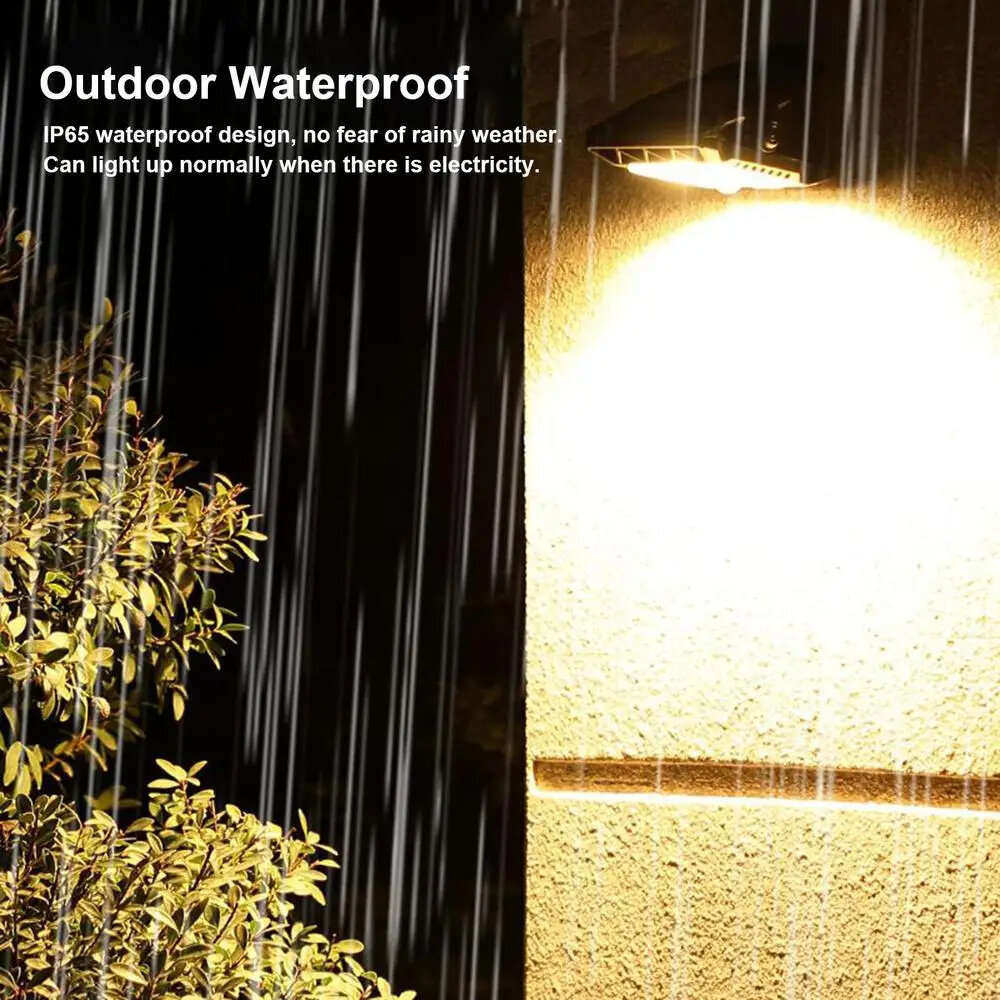 Black - IPRee 3 Mode Solar Clip Lights IP65 Waterproof Super Bright Motion Sensor Lights Energy Cons