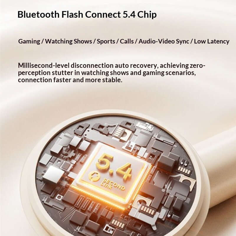 Black - LENOVO EA169 TWS Earbuds Wireless bluetooth 5.4 Earphone 13mm Large Composite Driver ENC Cal