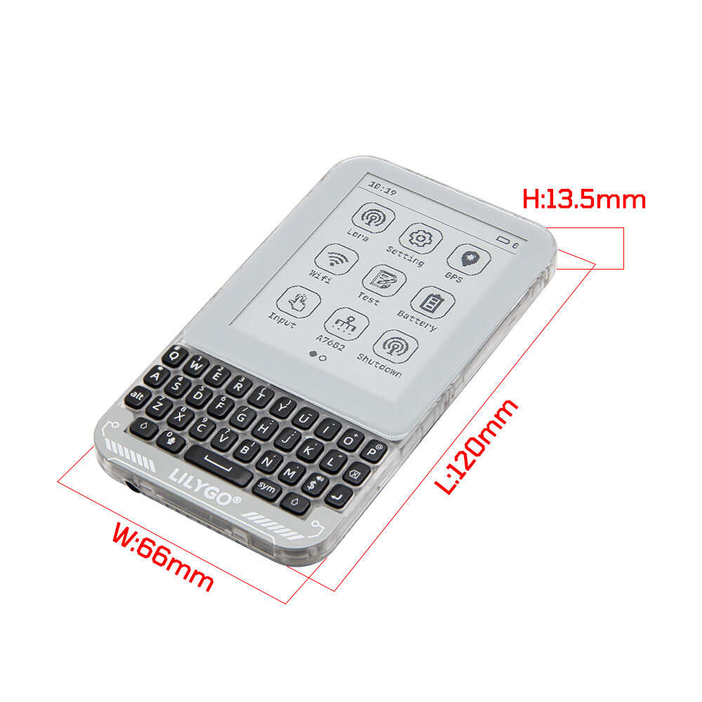 SX1262 433MHz - LILYGO T-Deck Pro ESP32-S3 Development Board 4G/PCM5102A/LoRa/GPS E-Paper Touchscree