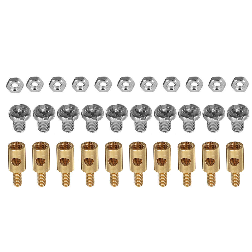 100 Pcs - 1.3mm 1.8mm 2.1mm 2.5mm 3.1mm Adjustable Pushrod Connectors Linkage Stoppers For RC Airpla