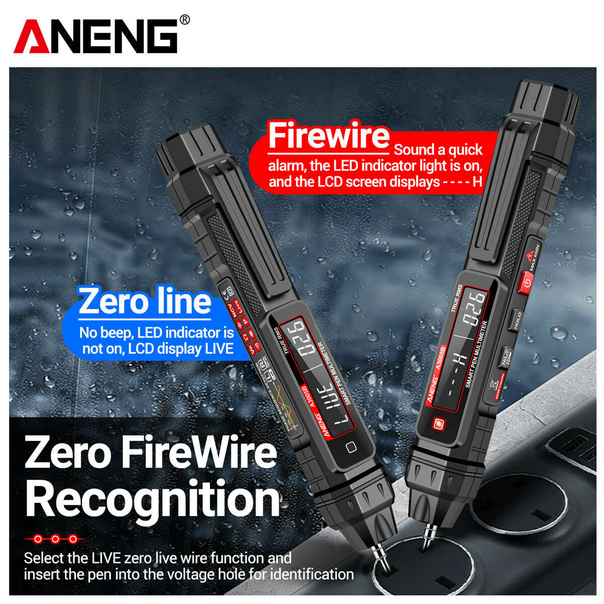 A3005B Pro - ANENG A3005B A3005BPro Digital Multimeter Smart Pen Type Multi-Functional Tester with B