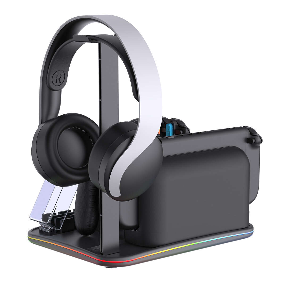 Black - For Switch 2 12-in-1 Multi-functional Cooling and Charging Dock Switch Console Storage Dock