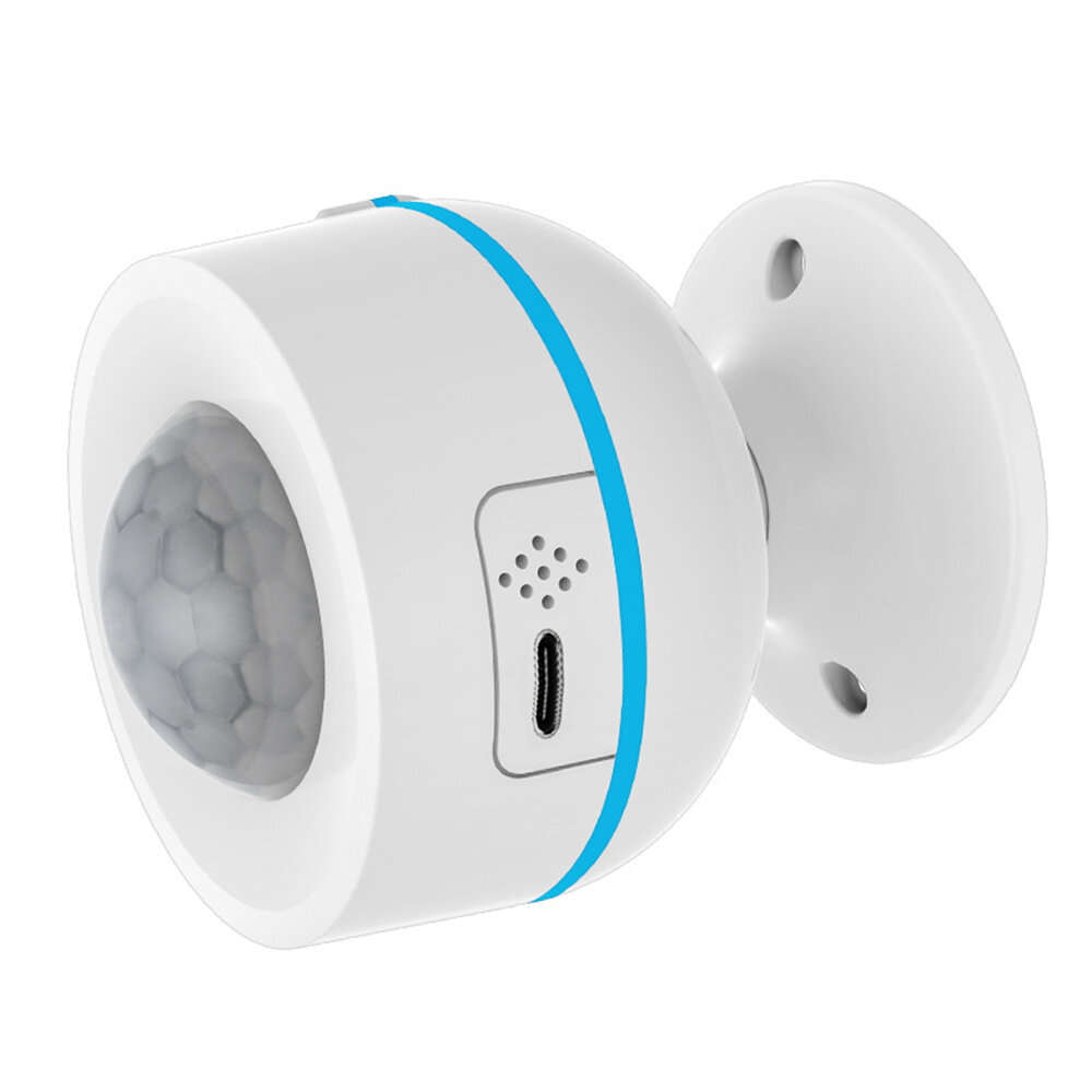 White - Tuya Matter Thread Smart PIR Motion Sensor Wireless Human Body Motion Infrared Detector Work