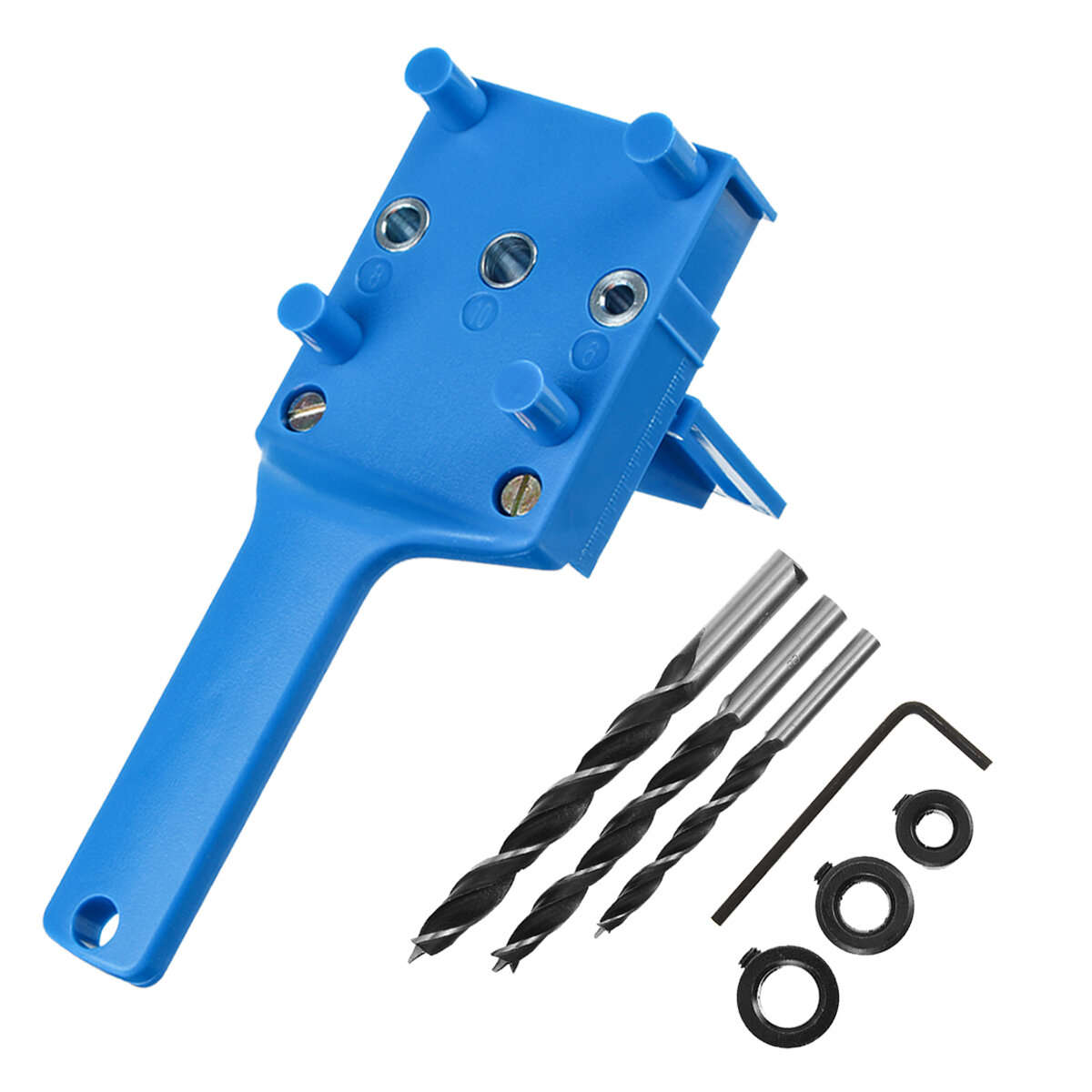 6/8/10mm Woodworking Dowel Jig Drill Guide Metal Sleeve Handheld Wood Doweling Hole D...-(Model 3# )