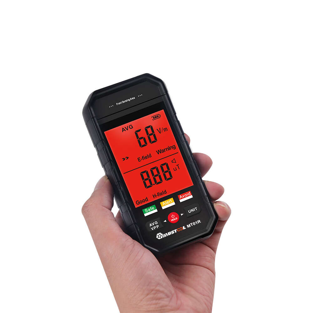 Ordinary display - MUSTOOL MT01R 3-inch Electromagnetic Radiation Tester Electric Field & Magnetic F