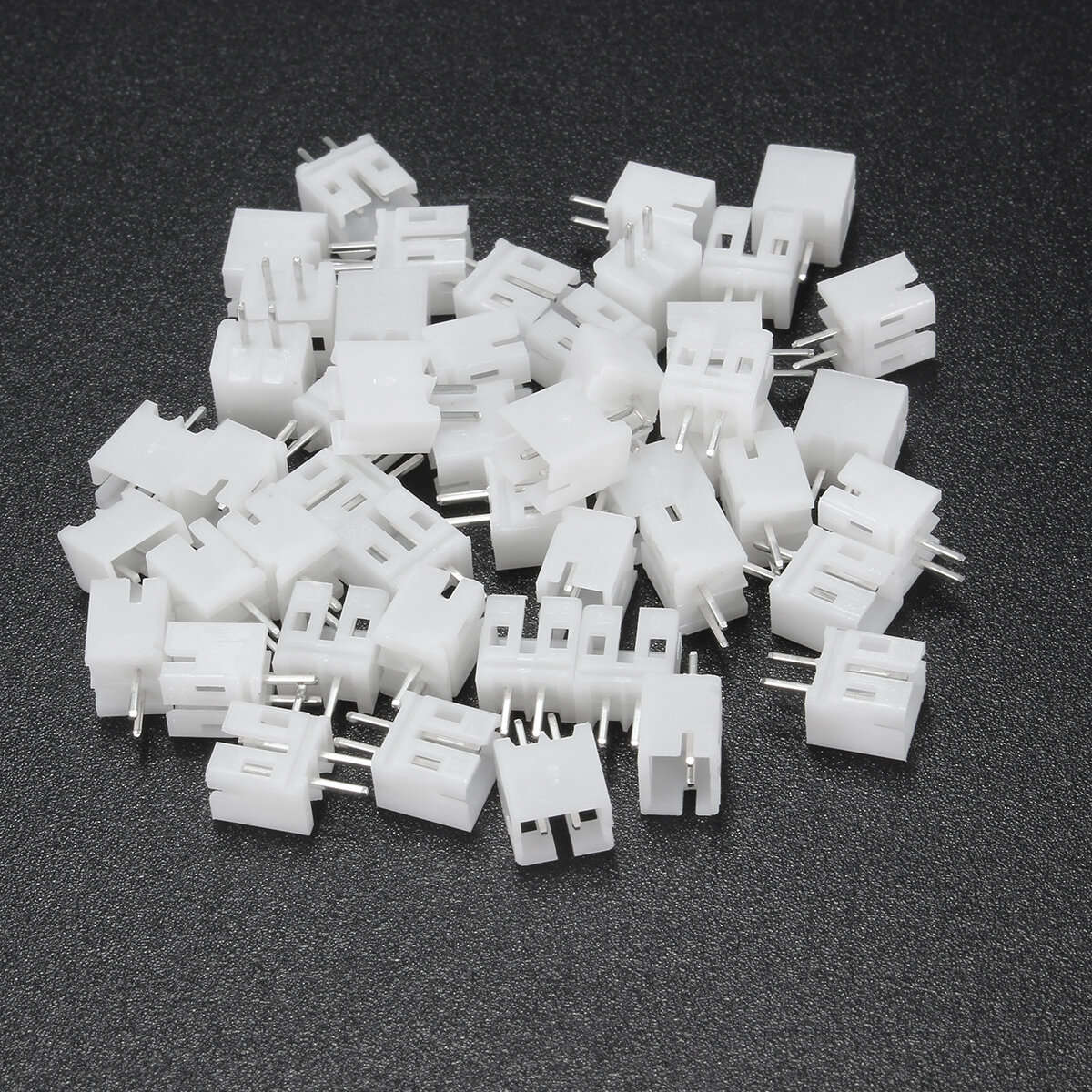 Excellway 100Pcs Mini Micro JST 2.0 PH 2Pin Connector Plug With 120mm Wires Cables