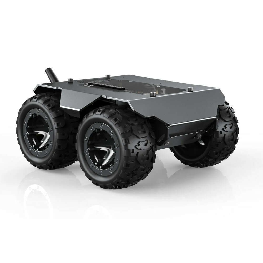 US Plug - WAVE ROVER Flexible And Expandable 4WD Mobile Robot Chassis Full Metal Body Multiple Hosts