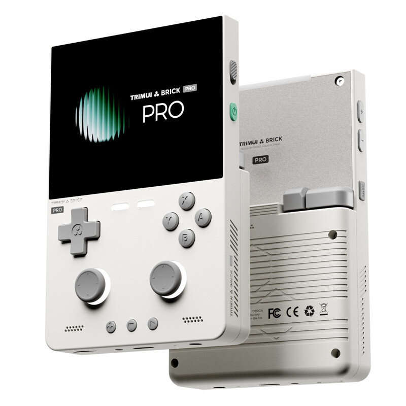 Grey - [256G] TRIMUI Brick Pro TG4040 17000+ Games Retro Handheld Game Console 3.95-inch IPS Screen