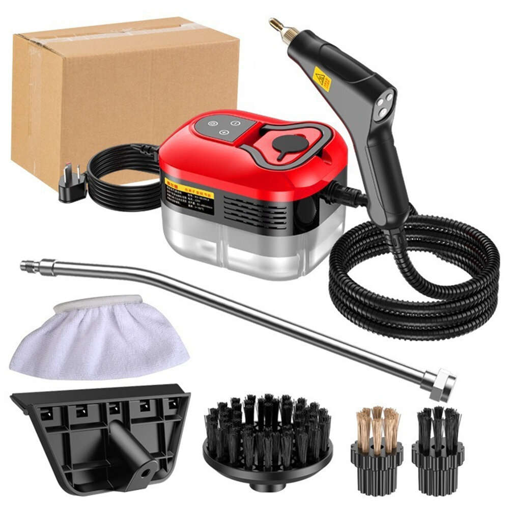 Orange - Tevorex Portable Handheld Steam Cleaner 1500W High Pressure, High Temperature with 6-Speed