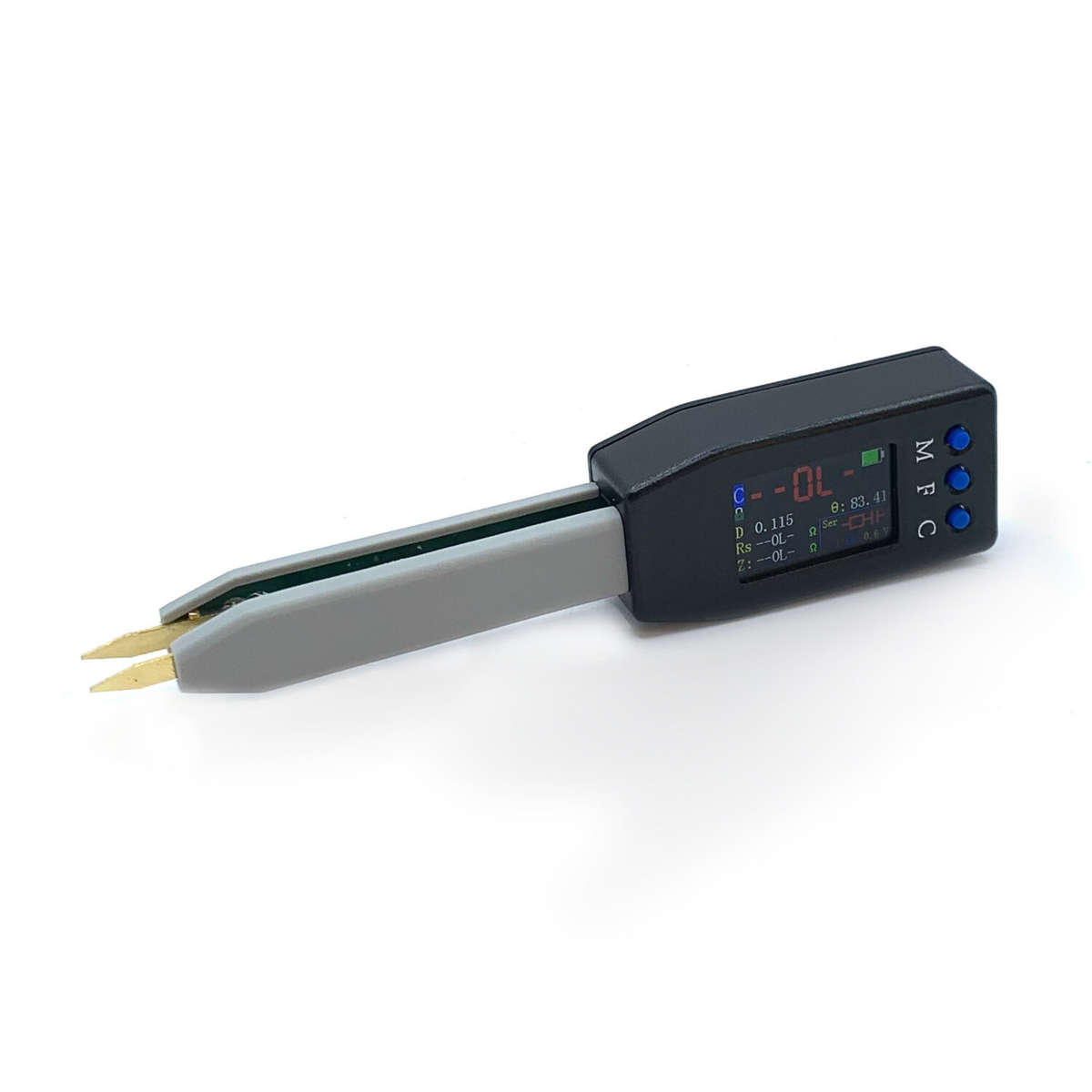 Black - LCR Meter P2 Electronic Component Tester Inductance Capacitance Resistance Diode Factor Port