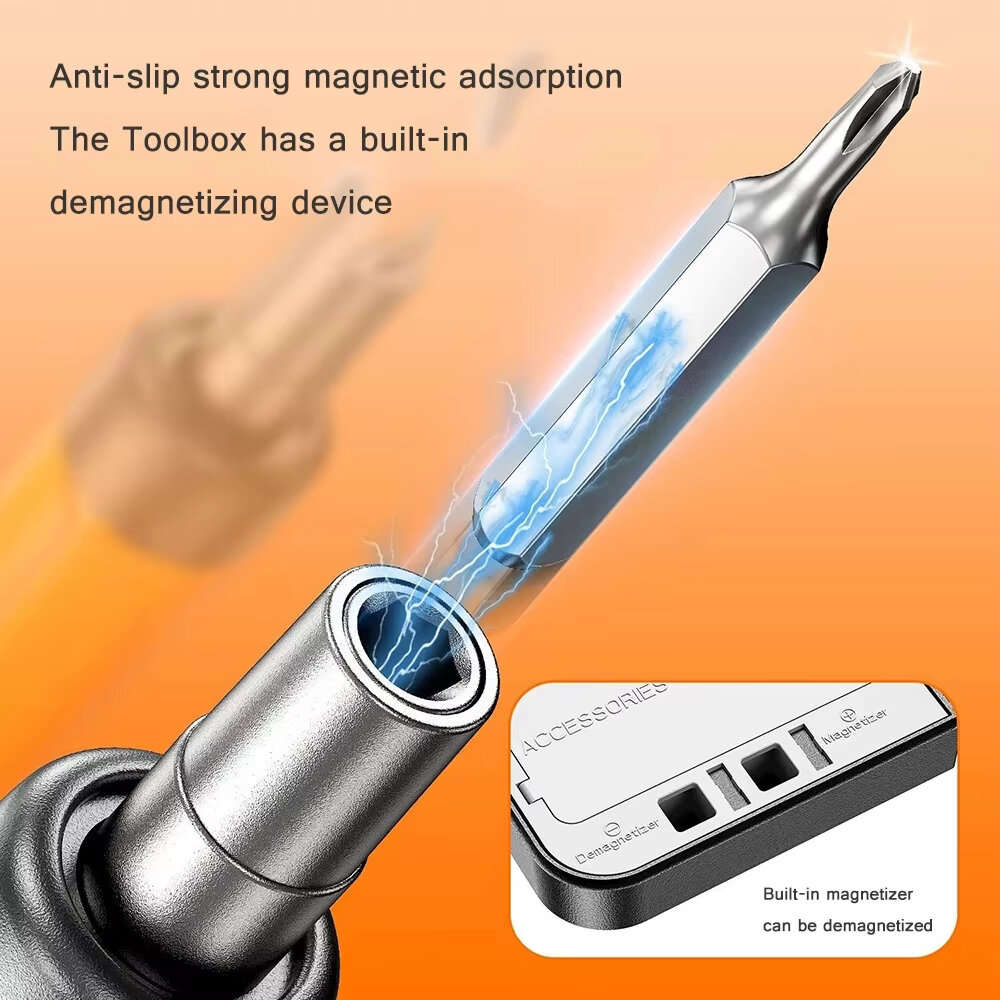 Grey - Rechargeable Cordless Electric Screwdriver Set CRV Precision Tool Kit 600mAh Li Battery Wirel