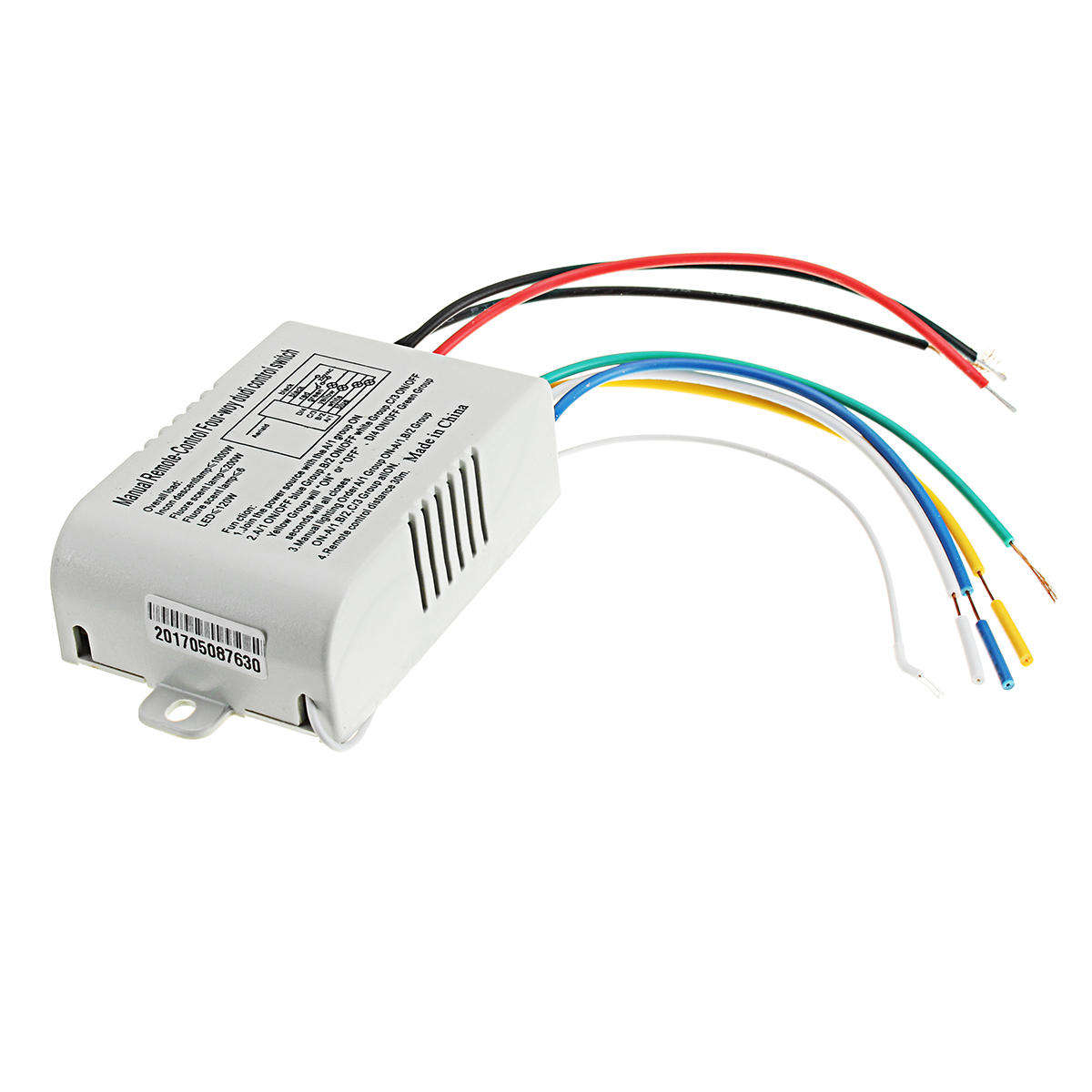 4 Way On Off Wireless Remote Control Switch Receiver Transmitter For Led Lamp