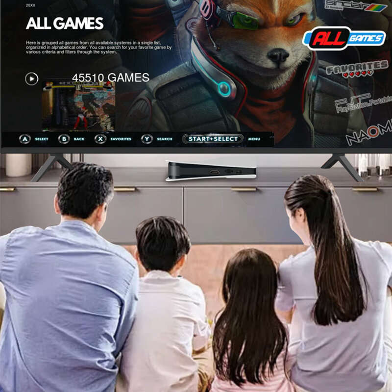 Q10 128G - [128G] Q10SE RS5 4K UHD Android Gaming Console 40000+ Preloaded Games Support HD Output 2